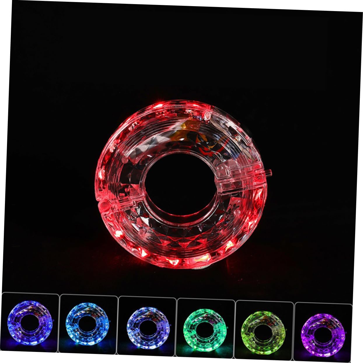 HEMOTON 3 Pièces Curseur Flash Intelligent décoration Lumineuse de vélo Feux de vélo éclairage de vélo décoratif lumières LED vélo Feux de Roue de vélo d'équitation Plastique Blanche