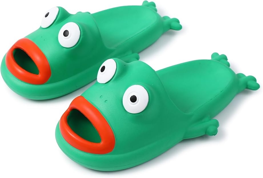 Creative Fish Slippers Man Funny Fish Sandals Men Beach Bass Fish Flip ...