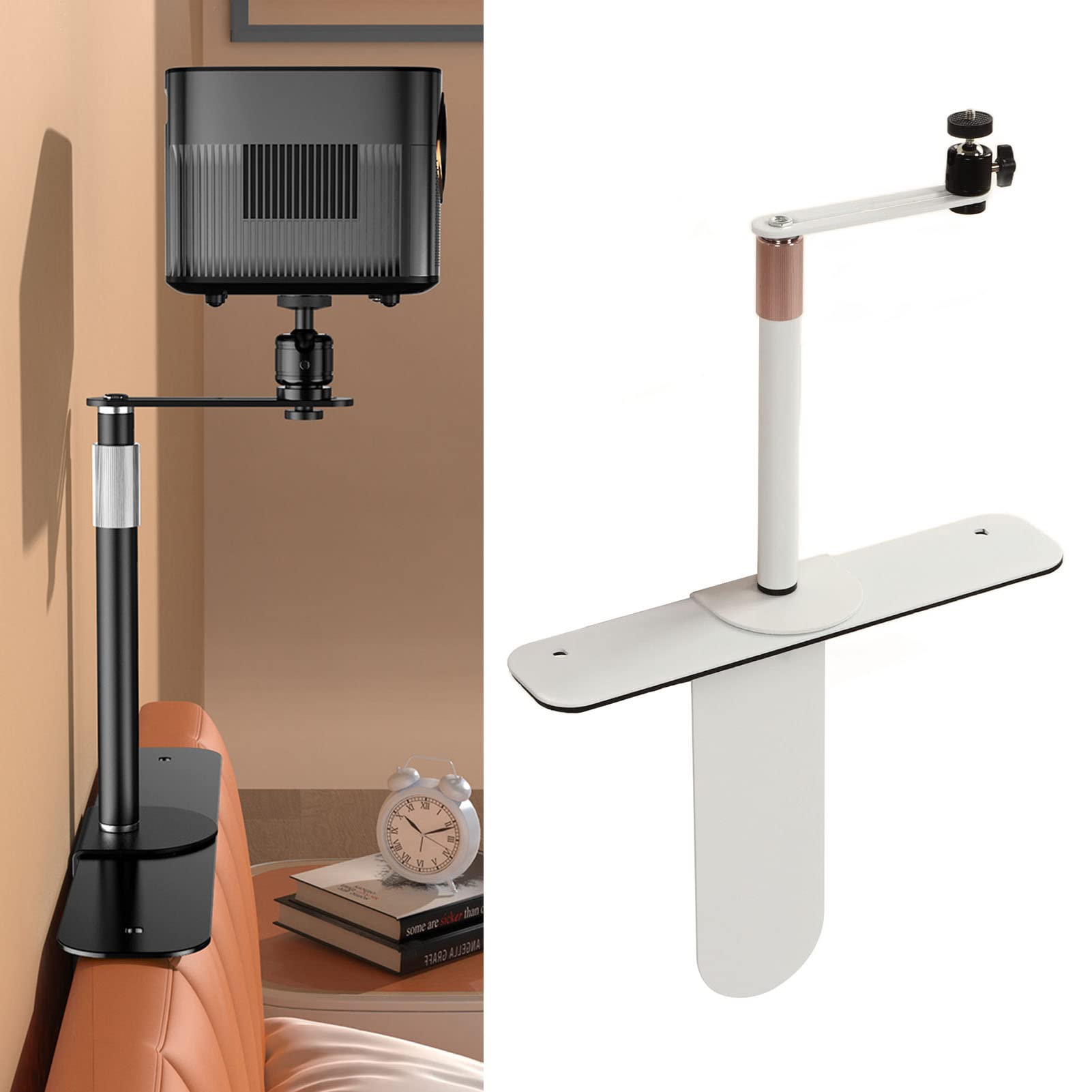 Projector Stand Bedside Sofa Stand, 360 Degree Free Rotatable Bedside Sofa Desk Wall Projector Stand, Metal Structure - Image 3