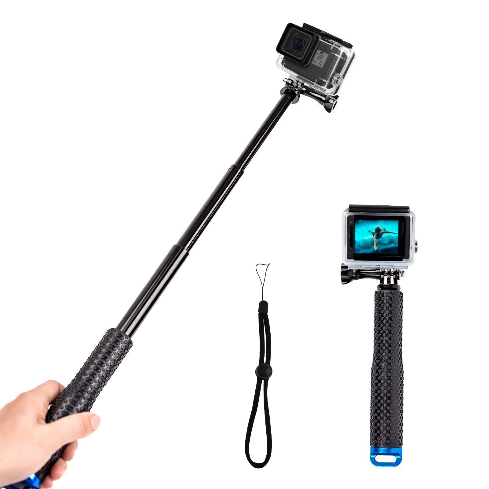 Bastone Selfie Per Action Cam - Asta Telescopica Per GoPro, DJI Osmo