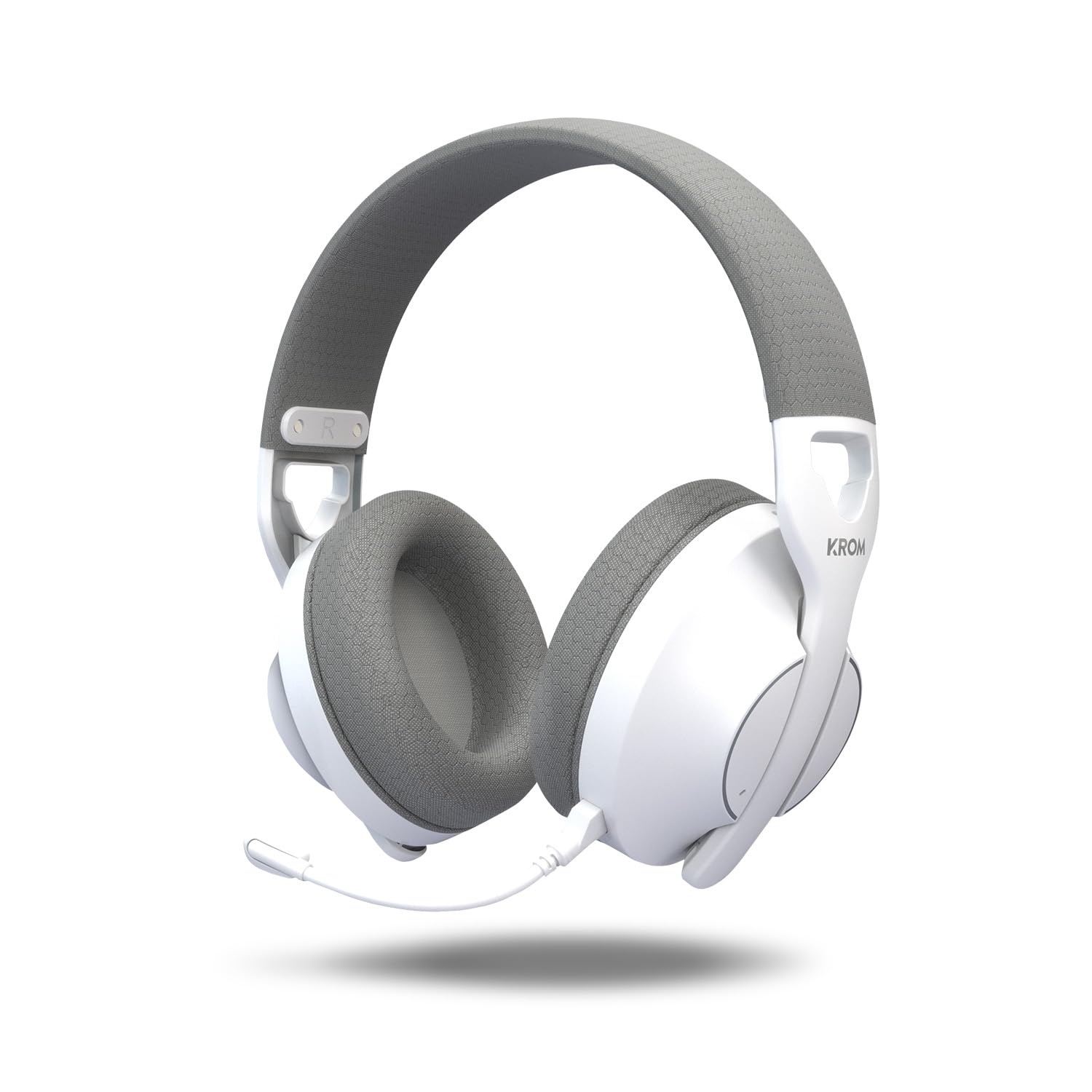 Auriculares Gaming Inalámbricos con Micrófono Krom Phase/ Bluetooth/ Jack 3.5/ USB 2.0/ Blancos