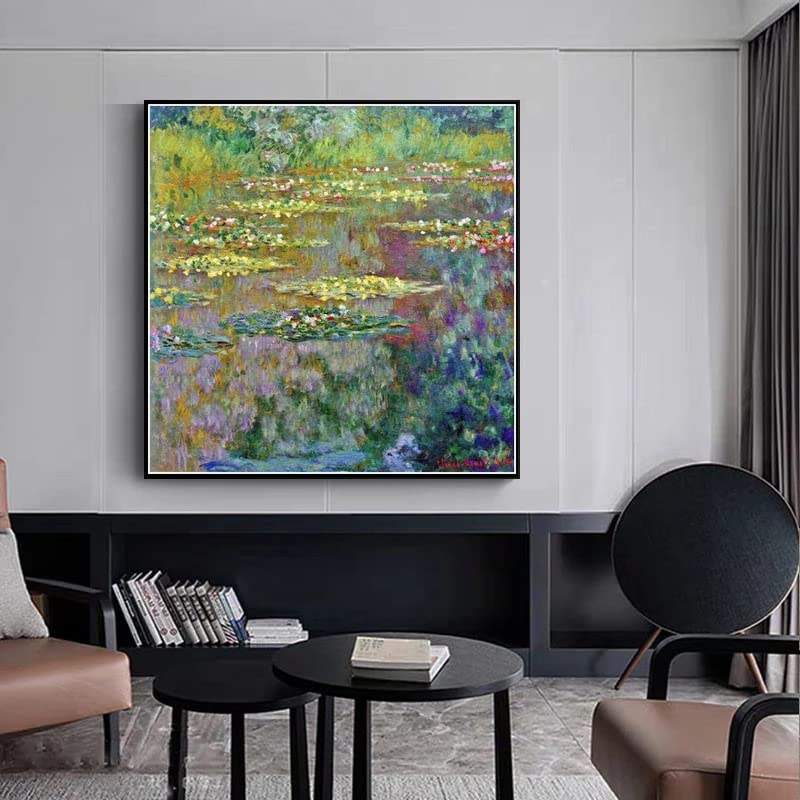 オスカル・クロード・モネ 、睡蓮、希少画集画、新品額装付 Amazon.co.jp: DIY番号によるペイント、 オスカル・クロード