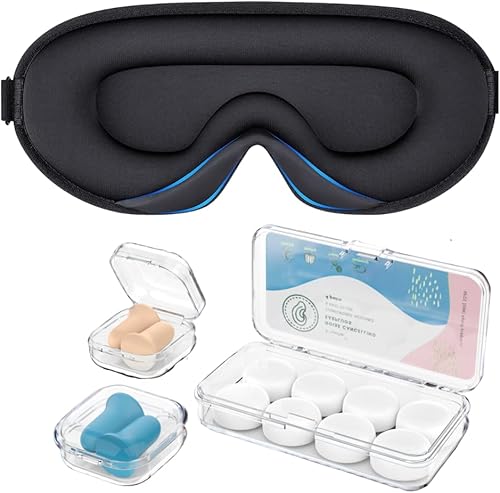 Tapones para los oĂdos de silicona suave Tapones para los oĂdos de espuma ultra suave Máscara para dormir para hombres y mujeres diseño hueco 3D Tapones para los oĂdos de silicona suave Tapones para los oĂdos de espuma ultra suave Máscara para dormir para hombres y mujeres diseño hueco 3D