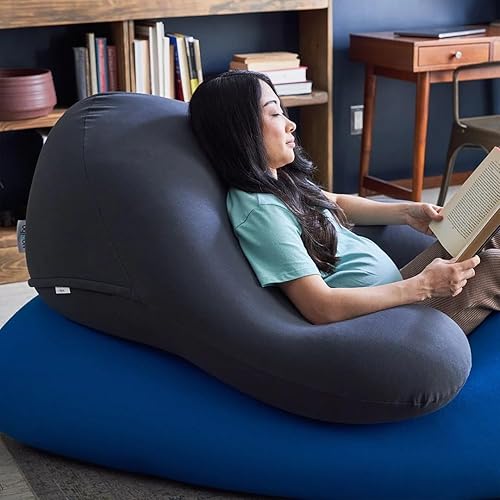 Miniatura 5 de Yogibo Support Pro - Almohada de lectura en forma de U con reposabrazos para adultos, relleno de microcuentas suave, tamaño grande con respaldo