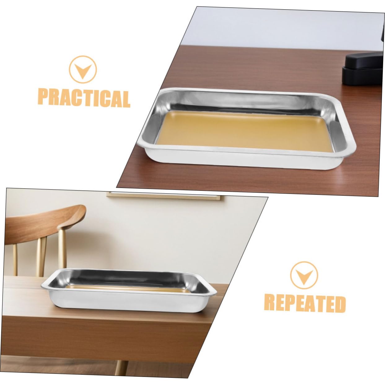 Toyvian 2pezzi Vassoio Per Disezione Acciaio Inossidabile Con Rivestimento Cera Strumenti Educativi Per Biologia e Anatomia Sicuri e Facili Da Pulire Per Laboratori e Scuole