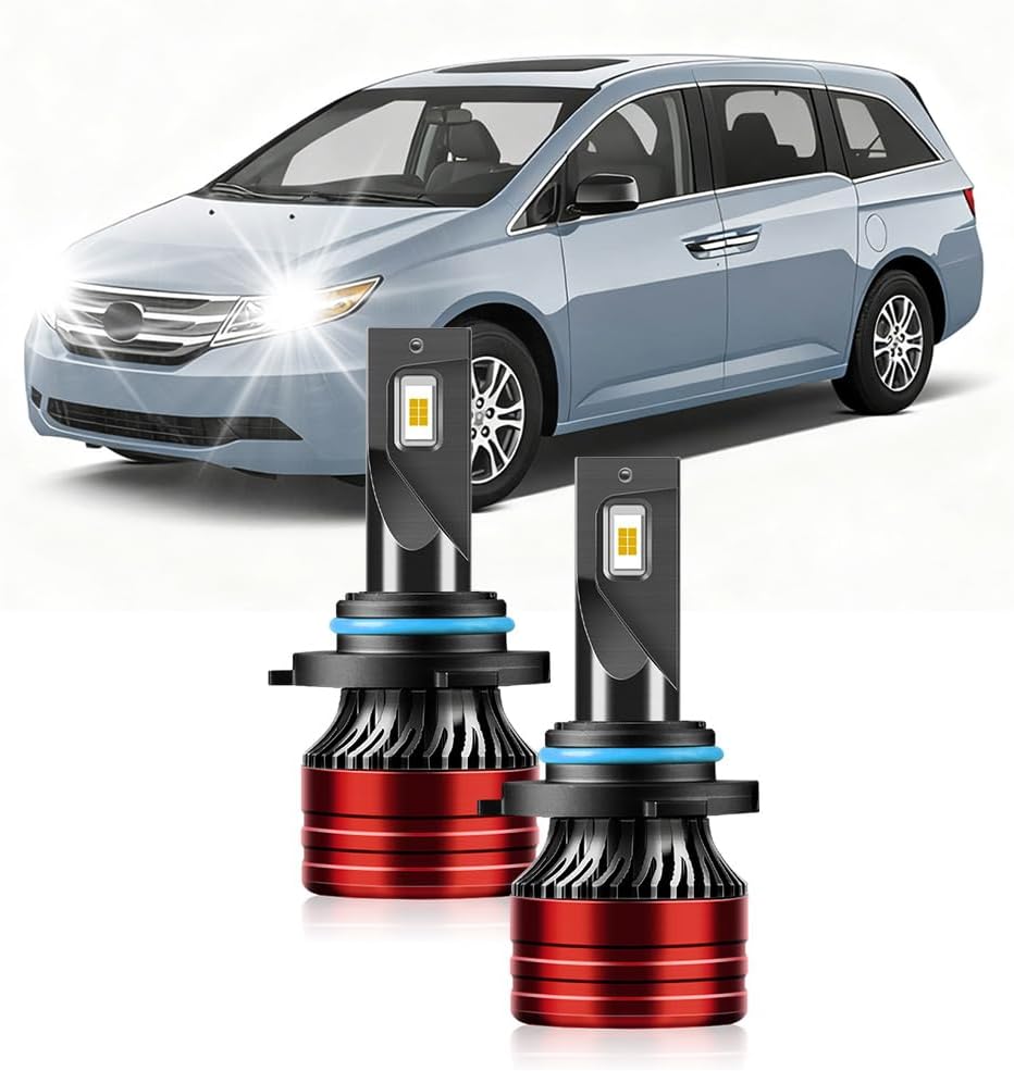 Light Bulbs Compatible for 2005-2010 Honda Odyssey 9005 High Beam Fog Lights Combo Pack 800% Brightness with Cooling Fan Plug N Play Pack of 2