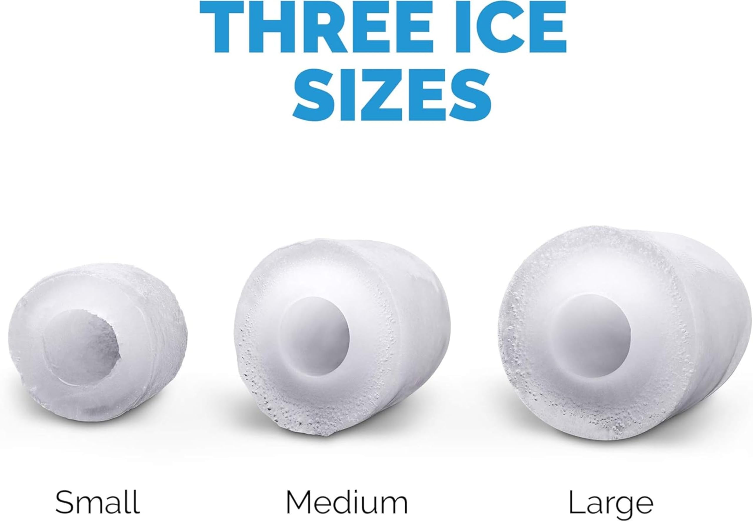 NewAir 50 Lb. Countertop Ice Maker | Portable Bullet Ice Machine | 12 Cubes In 7 Minutes, 3 Ice Sizes | Stainless Steel, Self-Cleaning, Bpa-Free on Fridge.com - View 5