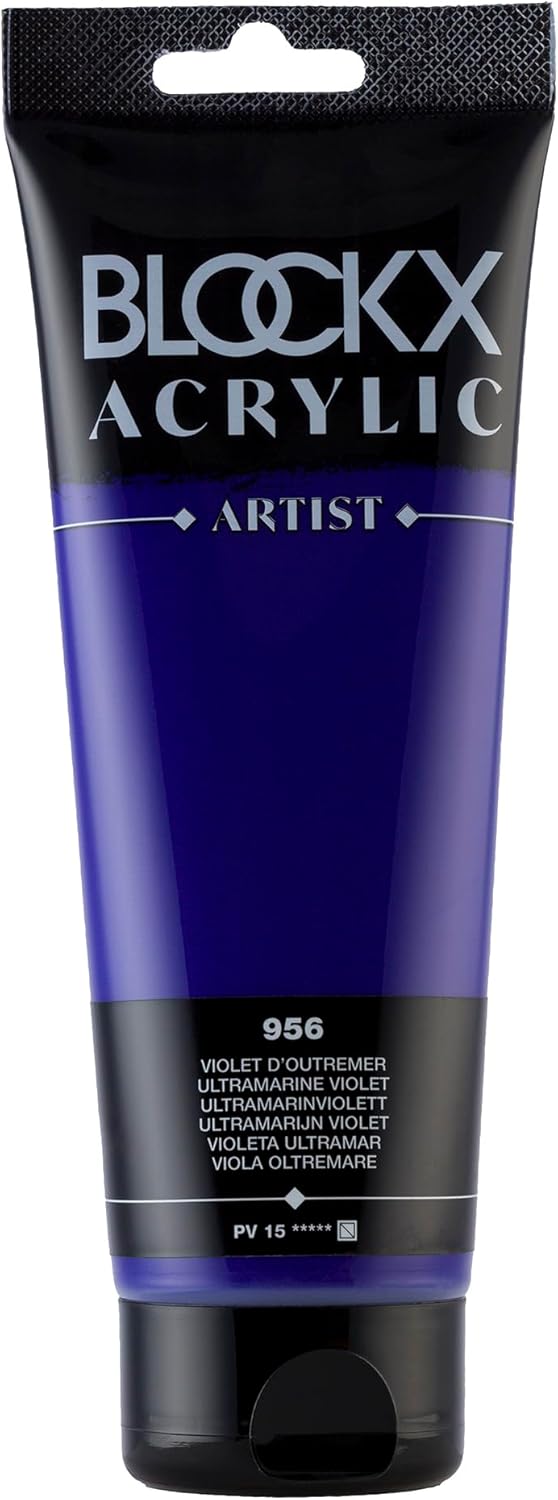 Blockx 61956BXC Acrylic Fine Semi-Transparent Satin Ultramarine Violet PV 15-250ml