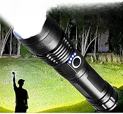 Lanterna Tática T9 /P90 Ultra Potente - Mais Forte do Mercado lanterna tatica militar Adequado para acampar