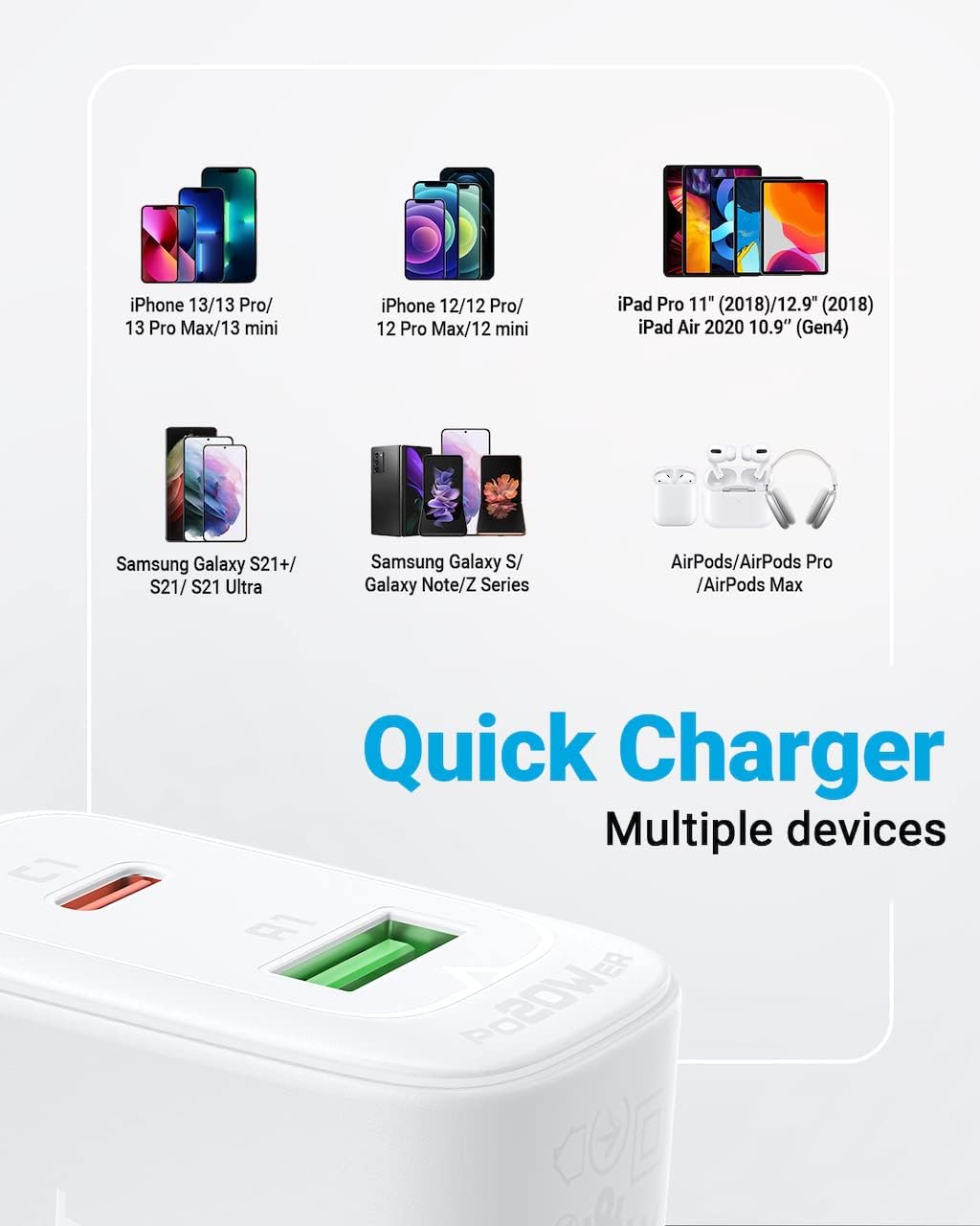 ACEFAST A25 charger multi-device charging