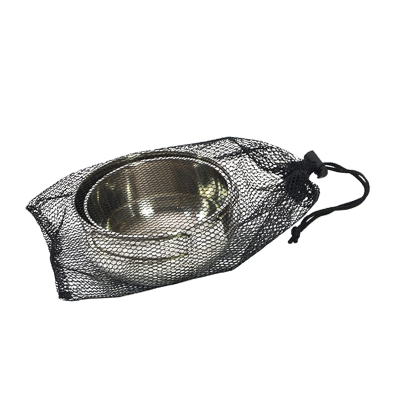 SUPVOX Stainless Steel Travel Bowl Set Collapsible Camping Bowl Storage Bag Portable for Outdoor