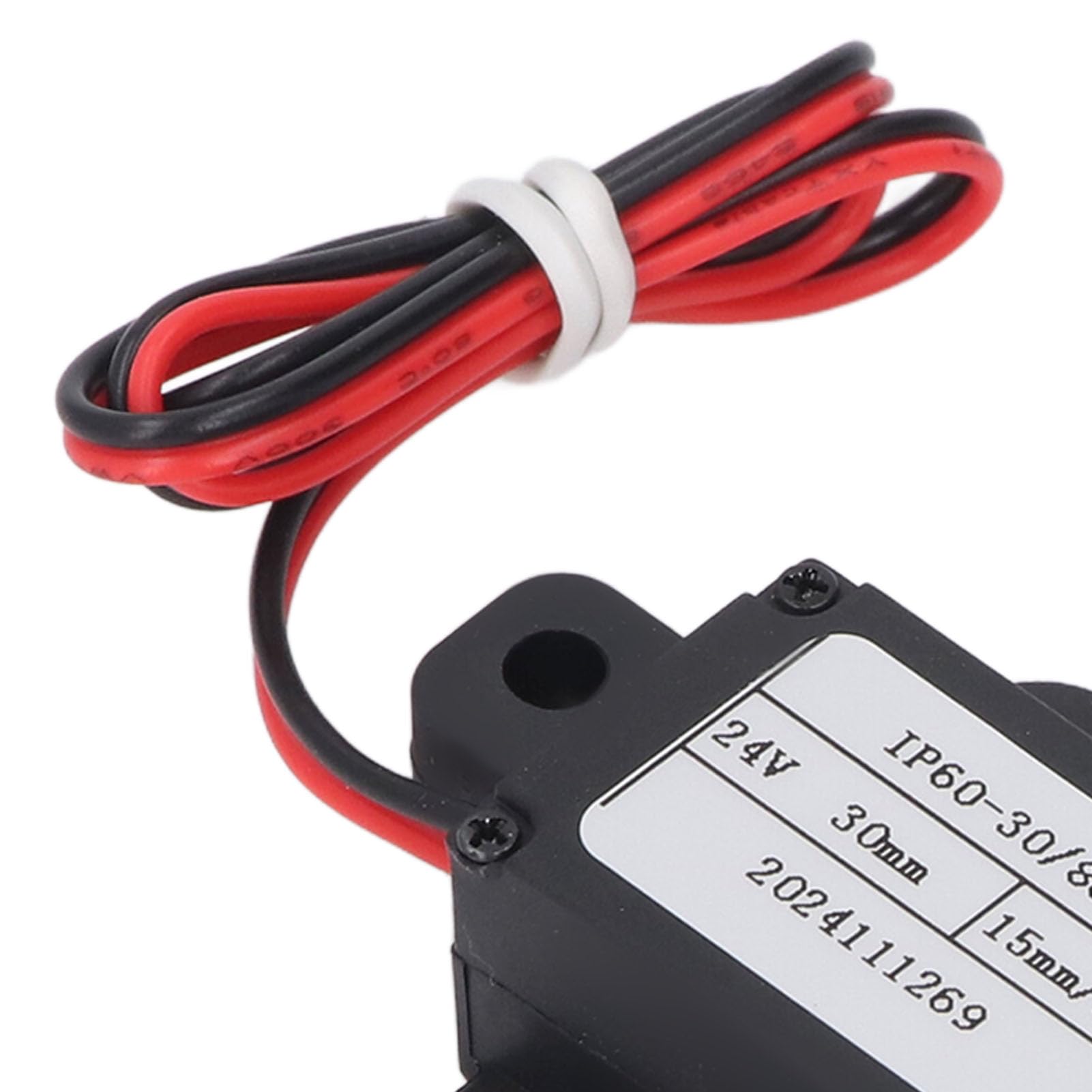 Mini Actuador Lineal Eléctrico de 24 V, Eficiente y Precisa de 30 Mm, con Diseño de Seguridad para la Prueba de Agua IPX4, Material de Aluminio y ABS