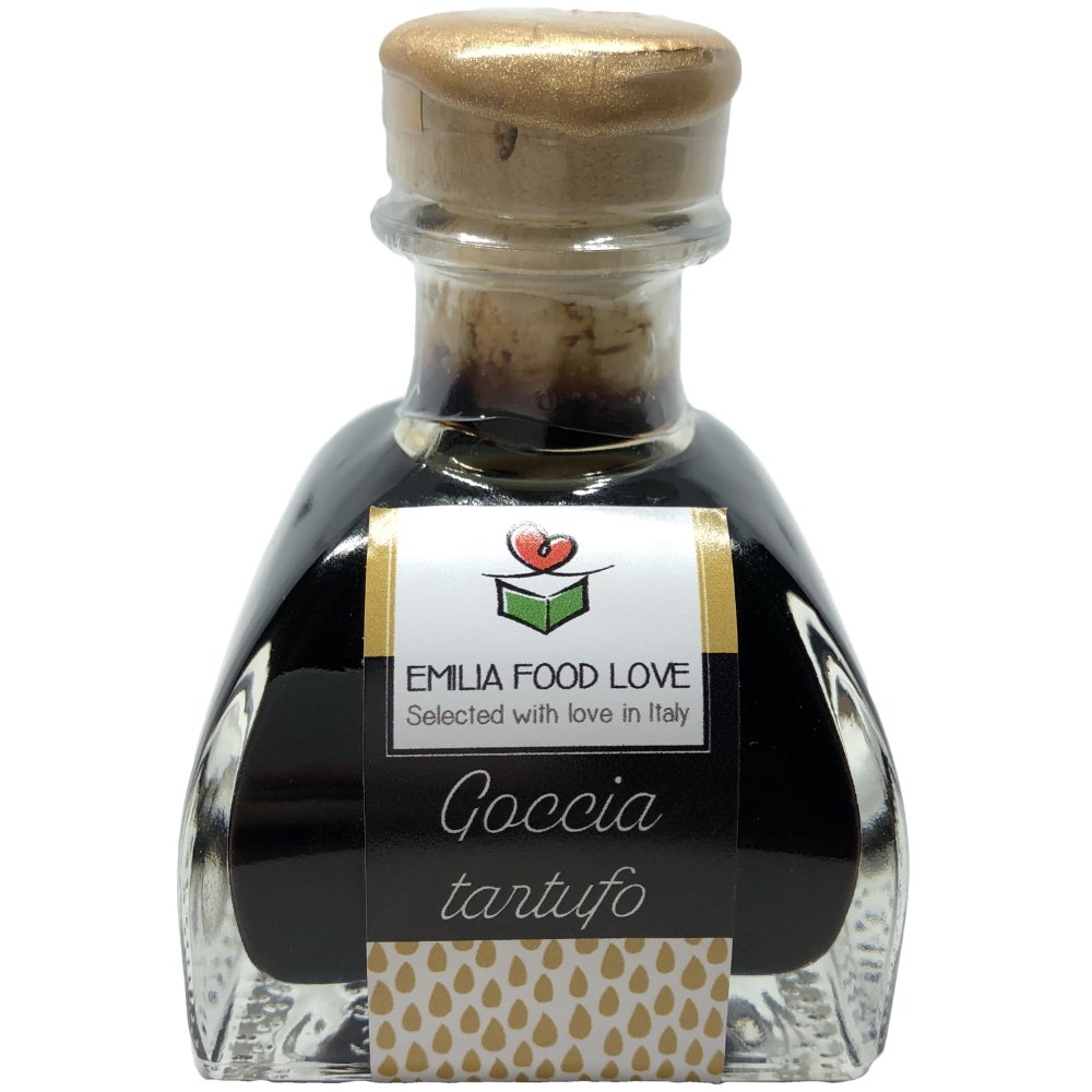 GOCCIA Tartufo - Balsamic White Truffle Dressing - EMILIA FOOD LOVE - Selected with Love in Italy - Condimento Balsamico al Tartufo Bianco