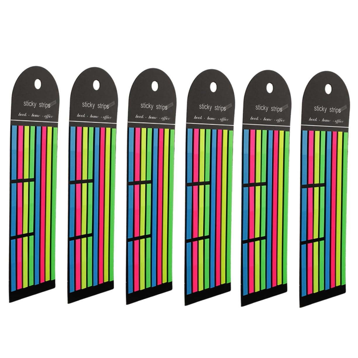 VILLCASE 18 Tiras De Lectura Cinta Resaltadora Para Libros Marcadores De Página Fluorescentes Tiras Adhesivas Para Navegación.