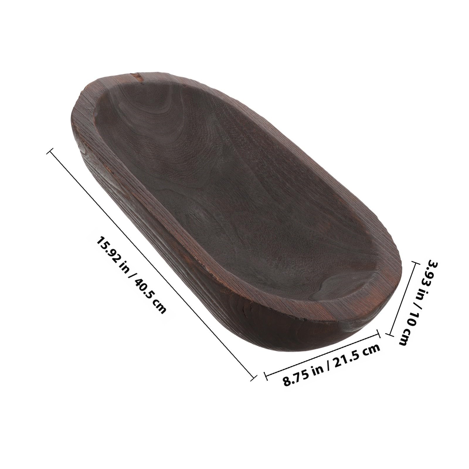 Lurrose Ciotola Decorativa in Legno Rustica per Interni Casa Design Versatile e Stile Country come Centrotavola per Decorazioni Cucina