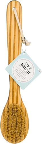 Miniatura 5 de Lindo Cepillo seco  para cepillado húmedo o seco limpiador de espalda de ducha cerdas suaves mango de madera larga natural exfoliante masaje limpieza