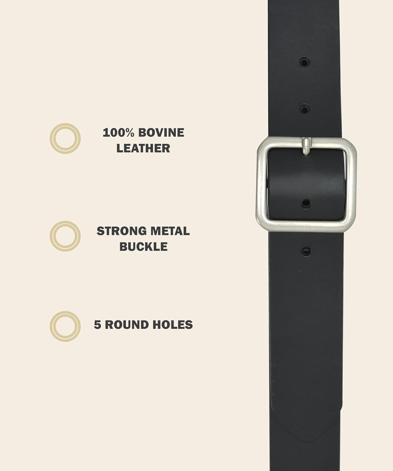 Levi Strauss Signature 38 mm Center Bar Buckle Belt - Image 5