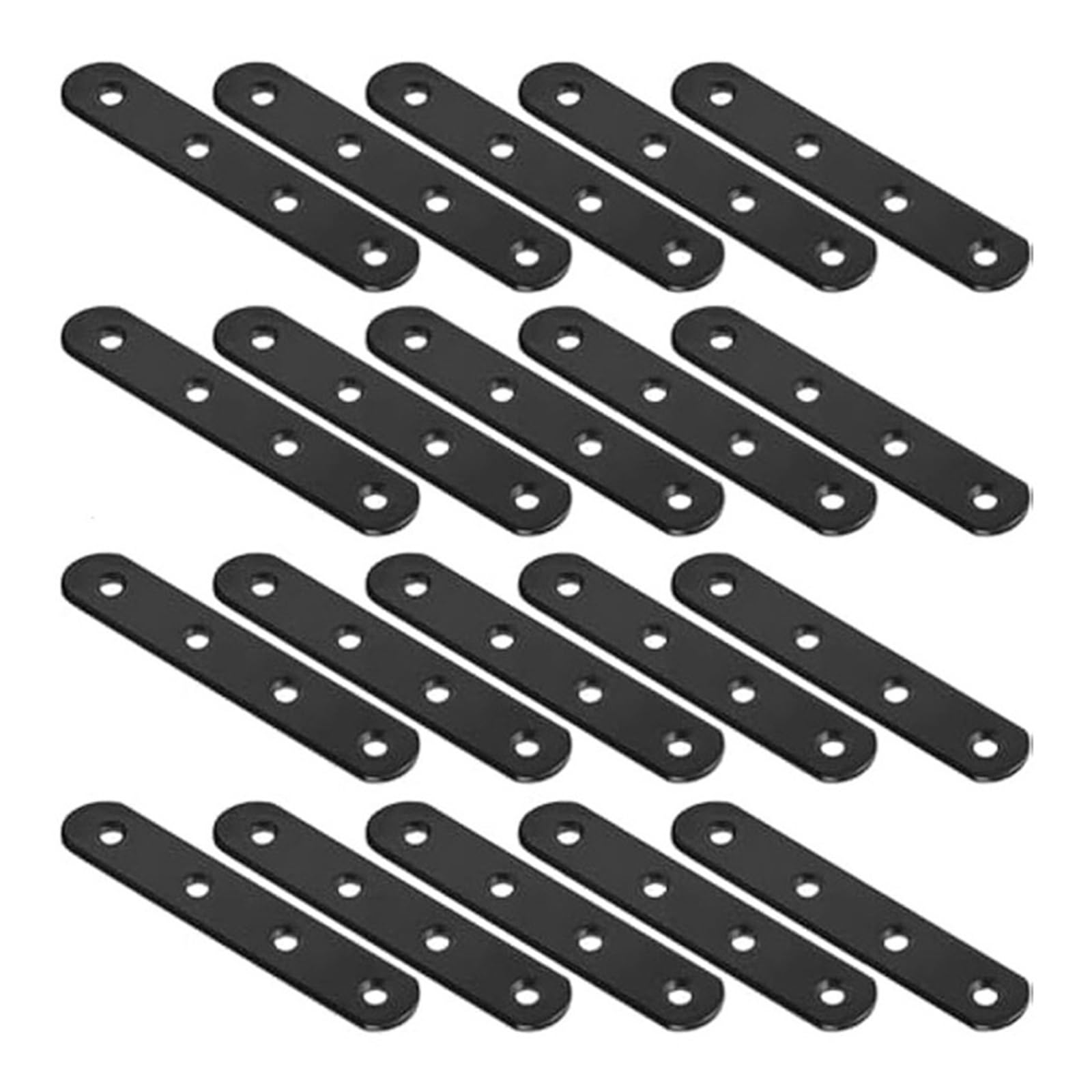 20 soportes rectos de 4 pulgadas, placas planas de unión for reparación y fijación.