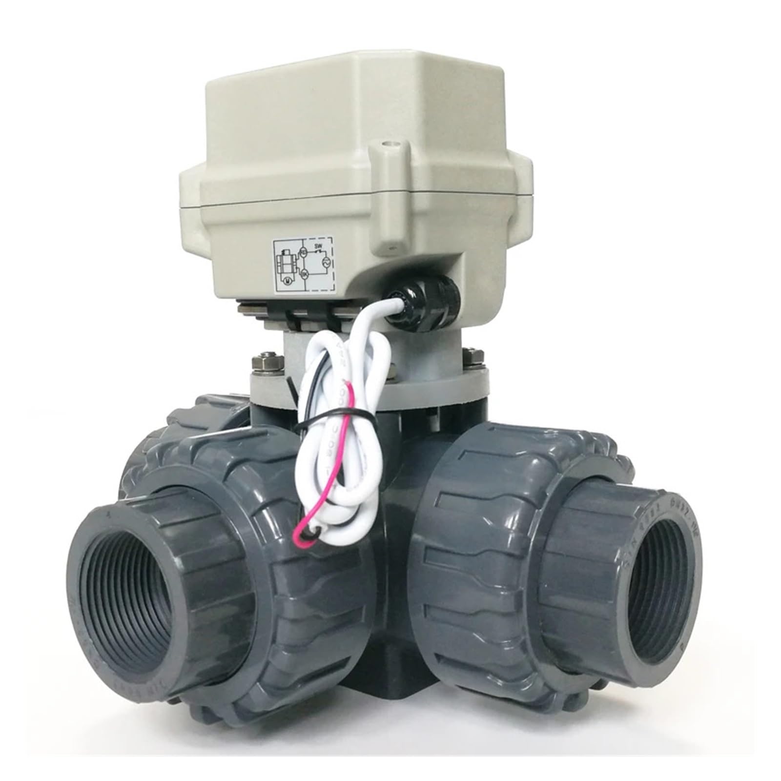 Válvula Eléctrica Tri-Puerto DN40 1-1/2"