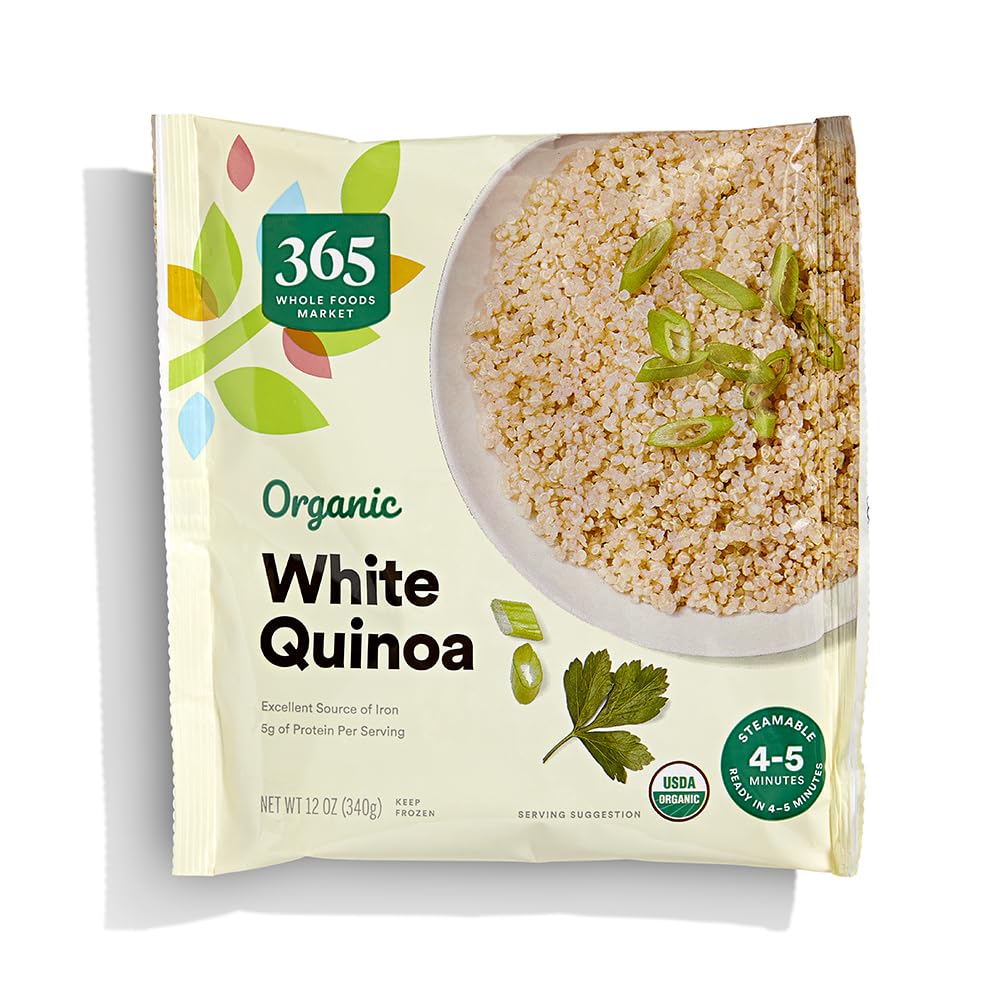 365 by Whole Foods Market, Organic White Quinoa, 12 oz, (Frozen)