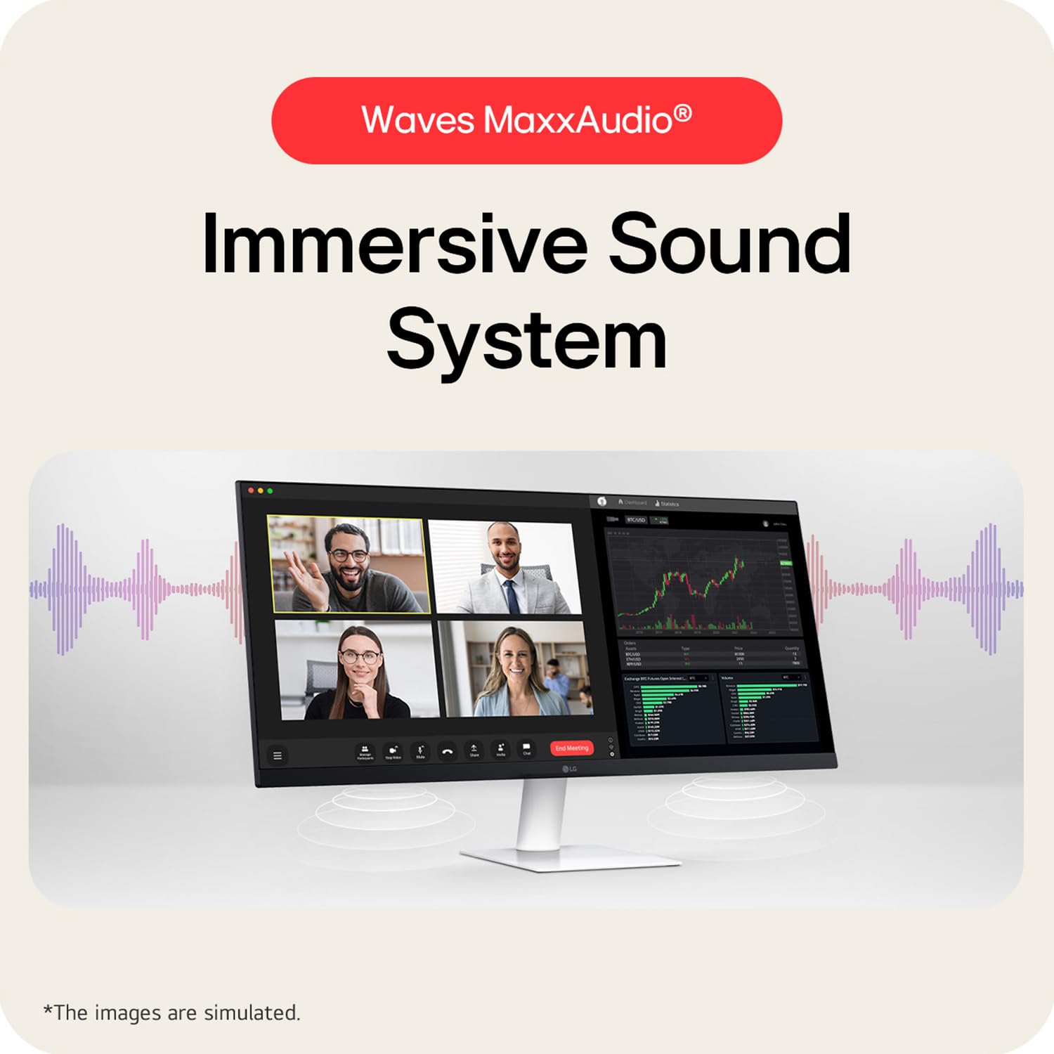 LG 29U531A Smartchoice 73 cm (29 Inch) UltraWide WFHD (2560x1080) IPS Monitor, 100Hz, 5ms(GtG), Anti-Glare, HDR10, 3-Side Virtually Borderless, HDMI, DP, USB-C, Speakers, Tilt Adjustable (White) — Amazon image 8