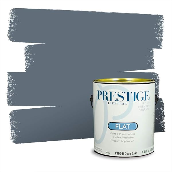 PRESTIGE Paints Interior Paint and Primer In One, 1-Gallon, Semi-Gloss, Comparable Match of Valspar* Dewdrop* - 5