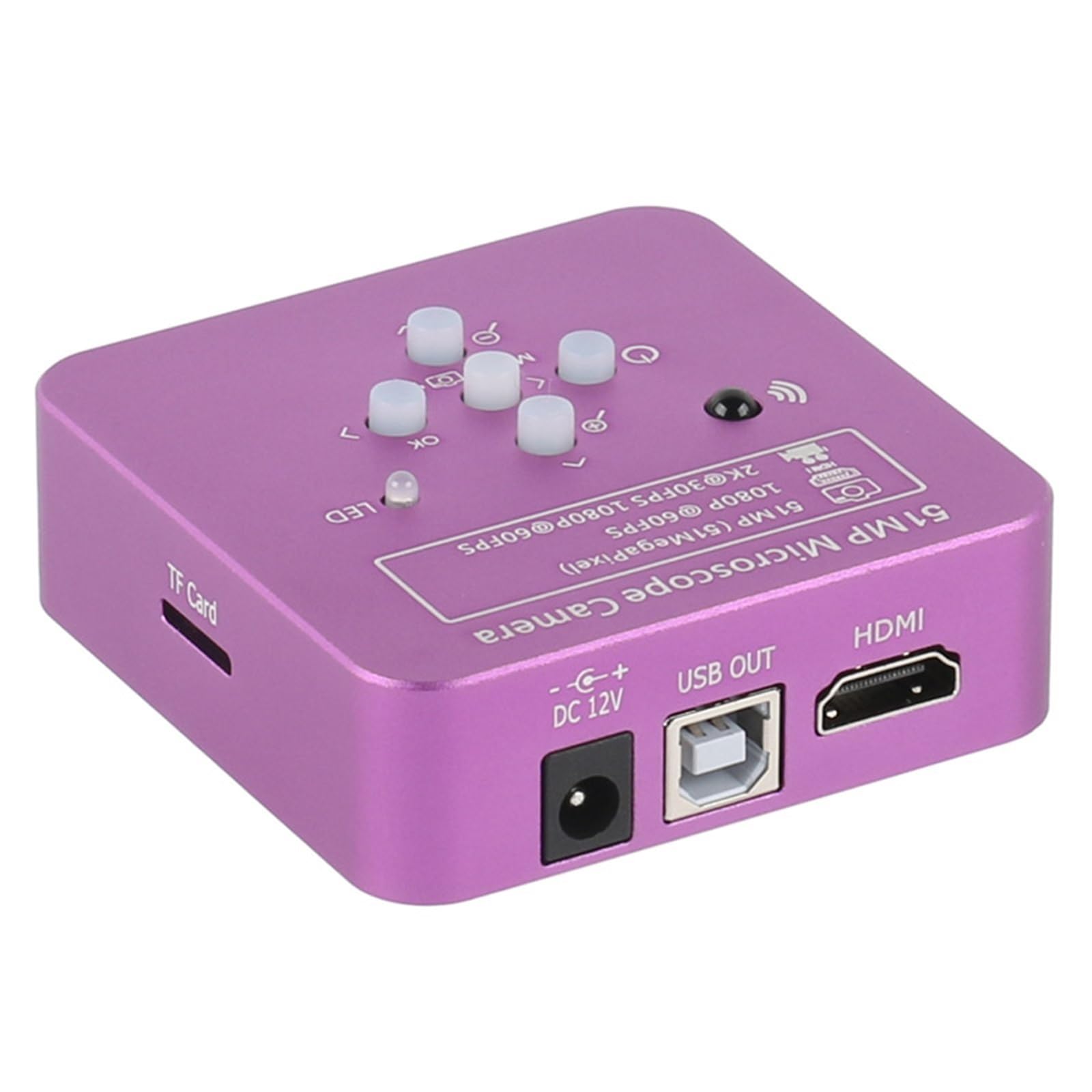 2K 51MP Cyfrowa Kamera Z Mikroskopem Zoom Obiektyw Mocowaniem C HDMI Rejestrator Wideo USB Do Naprawy PCB Telefonu Wykrywanie Kamienia Jadeitowego(51MP Camera)
