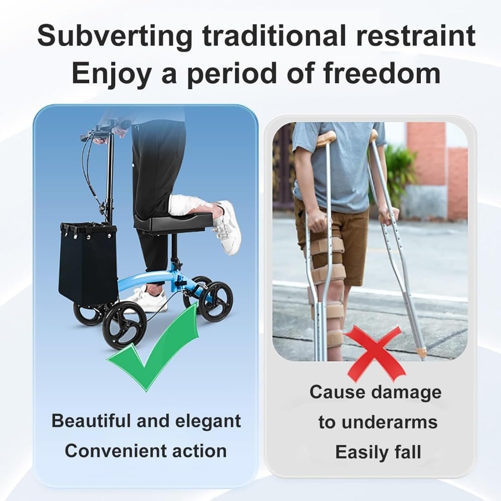 Amazon.co.jp: 折りたたみ式ニースクーター、ニーウォーカー、操縦可能