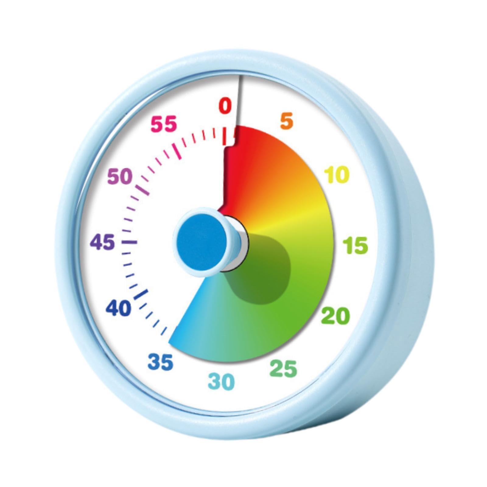 Gralara Visueller Timer Als 60 Minuten Uhr Und Zeitmanagement Werkzeug Küchenuhr Und Lernuhr mit Benutzerfreundlicher Bedienung für Die Arbeit Im B, Blau