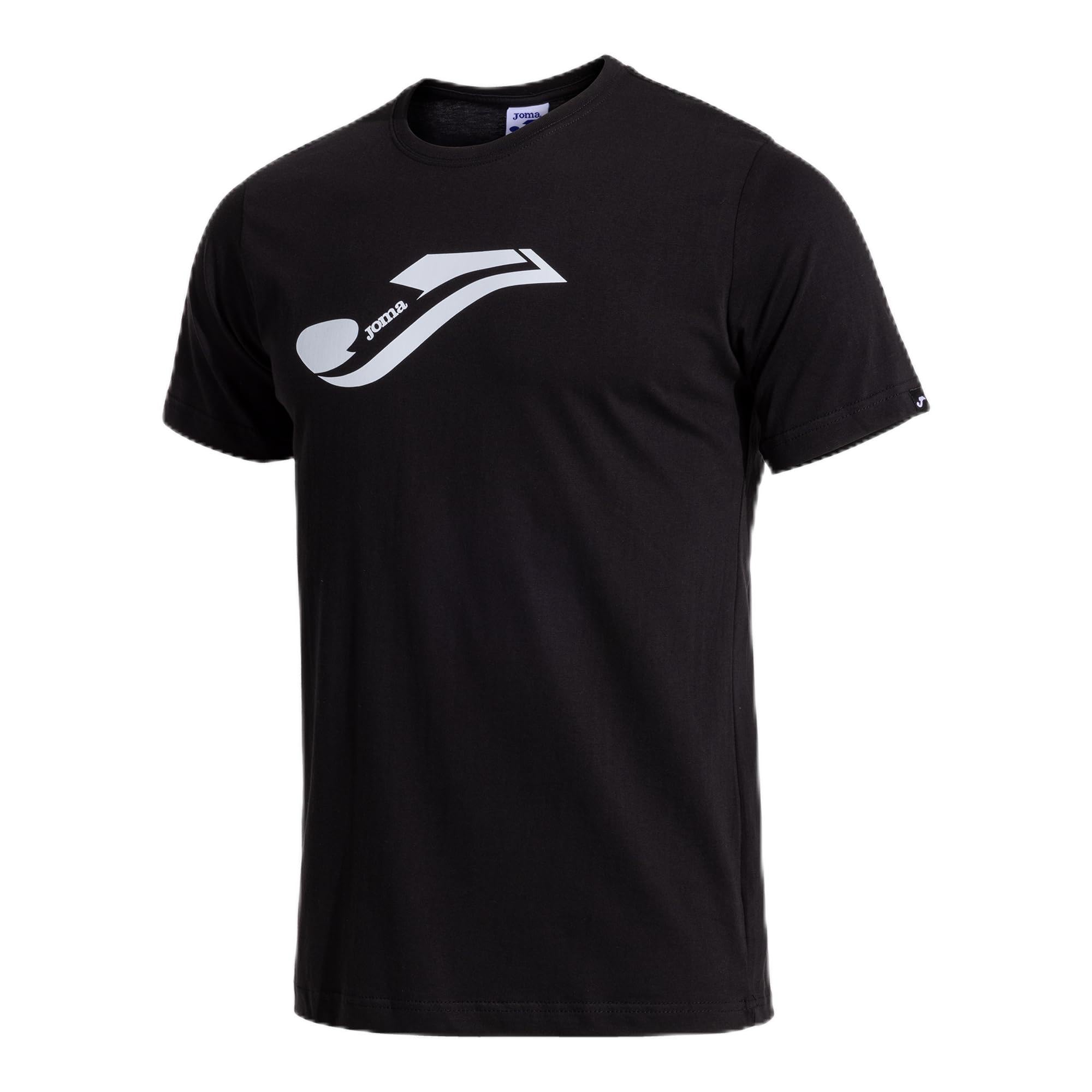 Joma - Men's T-Shirt - Combi Street - Short Sleeve Black/White