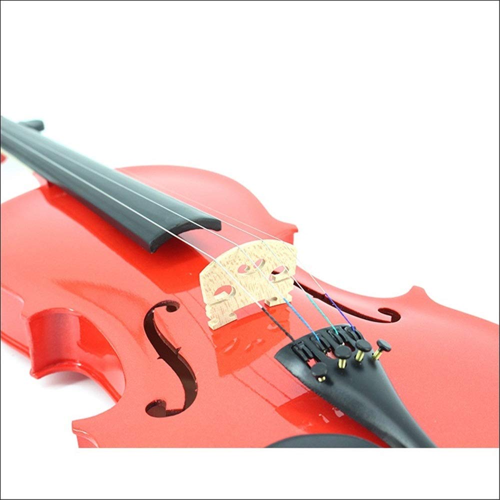 Violino standard Studenti principianti Handcrafted Violino acustico Varie dimensioni Rosso lucido Finitura Legno massello naturale Set di violino con custodia rigida Rosone 4/4, 3 / 4,1 / 2,1 / 4,1 /