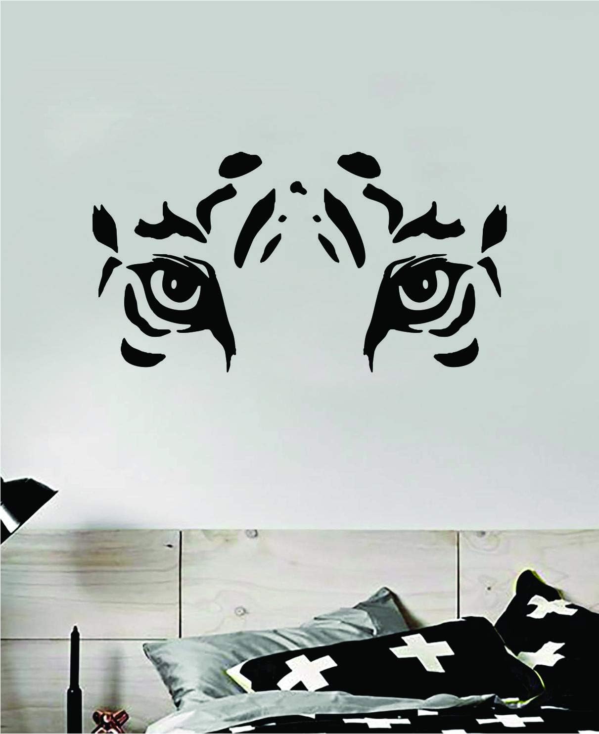 Tiger Eyes Wall Decal Home Decor Sticker Vinyl Art Bedroom Room Baby Teen Kids Girls Animals Beast Gym Sports Inspirational Nature Lion Cat