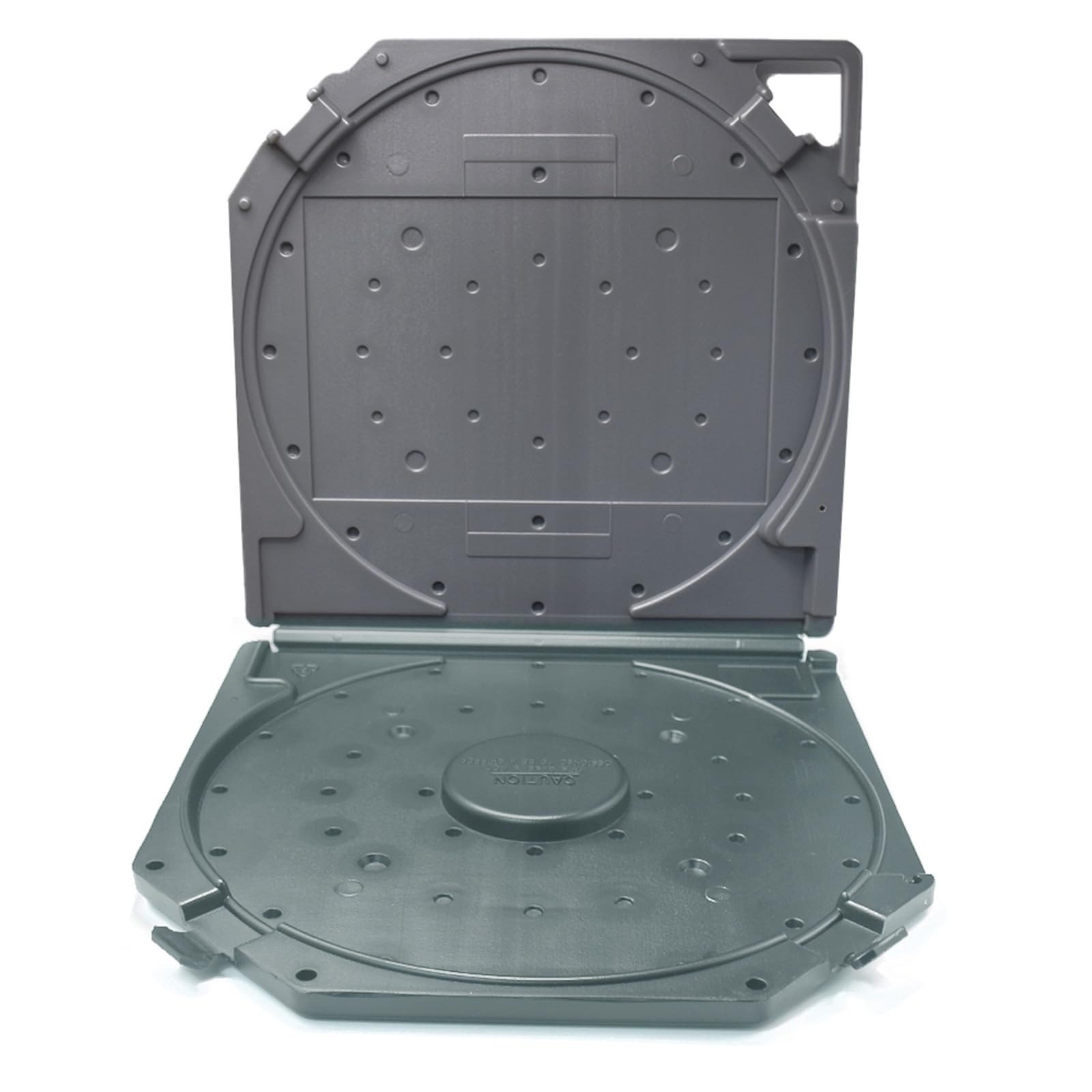 Kalttoy Grey Reinforced 10Inch Tape Reel Case Tape Box For Studio Grade Tapes Featuring Anti Scratch Technology Dustproof Reel Container