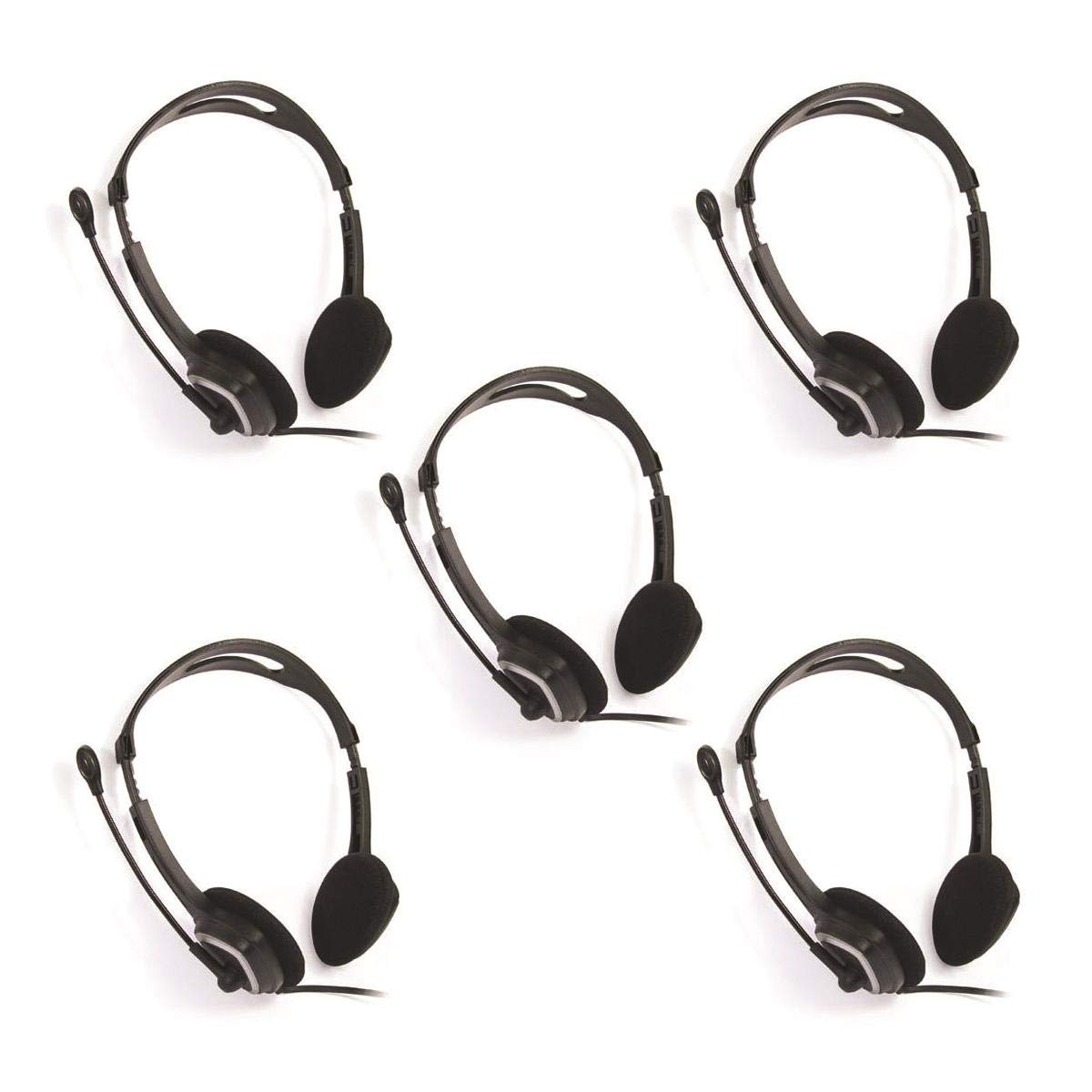 iMicroIM320 USB Headset with Microphone, 5-Pack