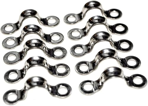 H2O Acero Inoxidable canoa kayak Pad Ojos (10unidades)