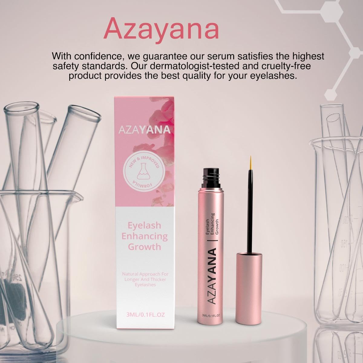 Azayana Eyelash Enhancing Growth Serum, 3ml, Rose Gold - Image 3