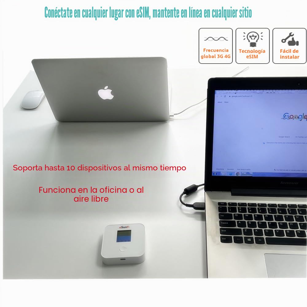 SHFiEL40 - Router WiFi móvil Sunhans Pocket Mini 4G LTE WiFi Hotspot, no Necesita Tarjeta SIM, Compatible con más de 190 países, 10 Dispositivos conectados, diseñado para Viajes y Negocios