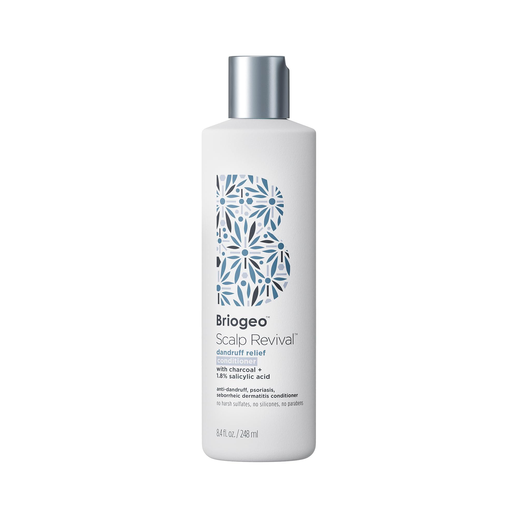 Briogeo Scalp Revival Dandruff Relief Conditioner for Itch & Irritation | With Charcoal + 1.8% Salicylic Acid | Daily Anti-Dandruff Conditioner | Color-Safe | Vegan & Cruelty-Free | 8.4 fl oz
