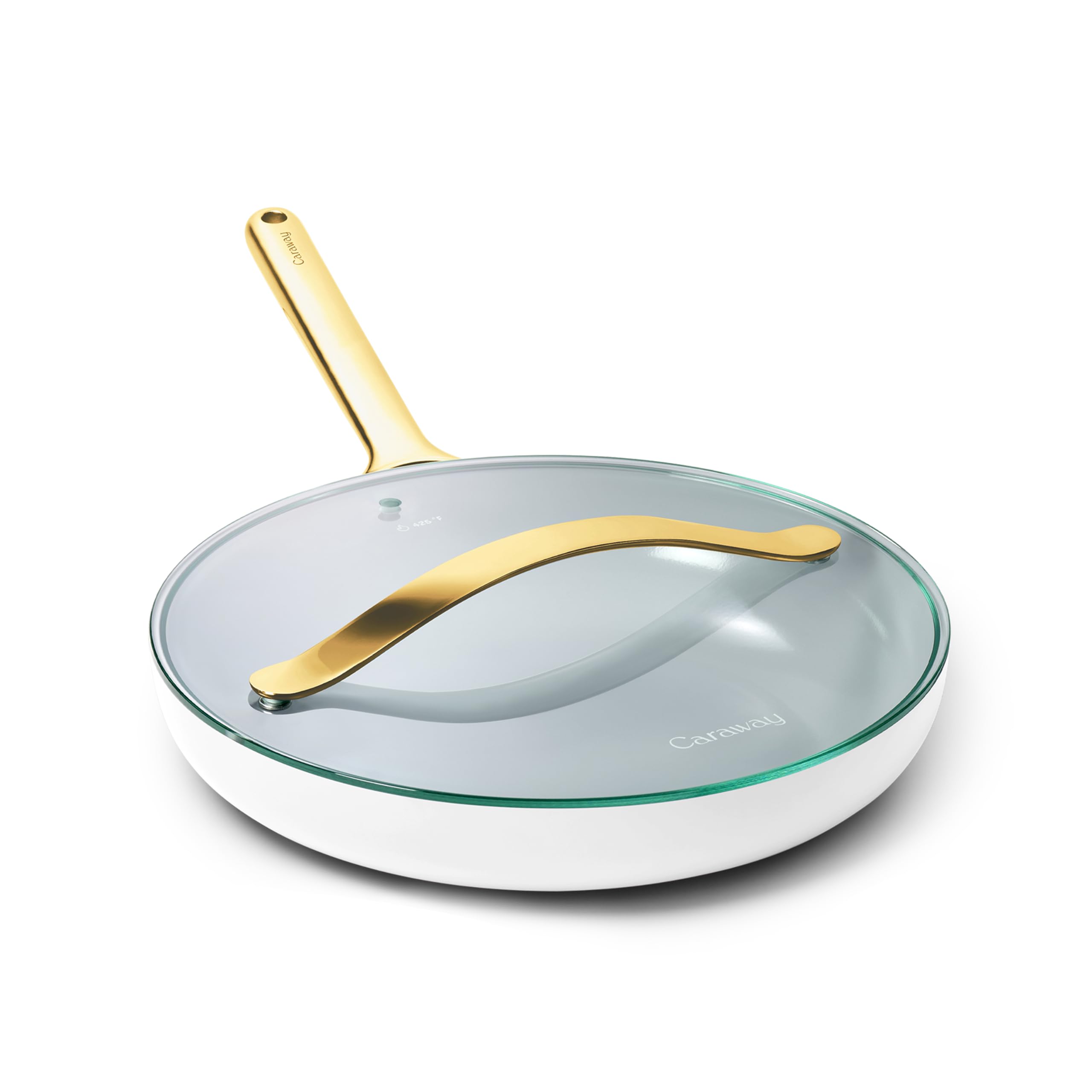 Caraway 12" Non-Stick Ceramic Frying Pan with Glass Lid