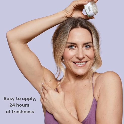 Natural Deodorant Cream Lavender 55g - Aluminum & Plastic Free(Lavender)