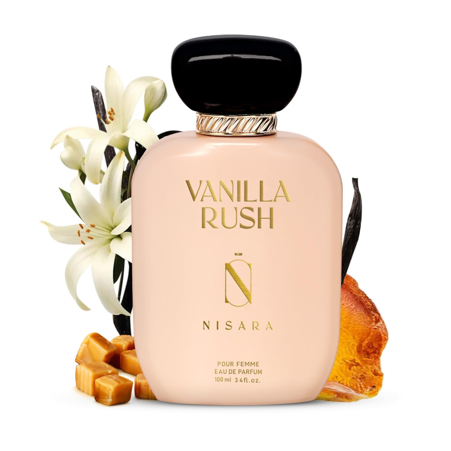 Nisara Vanilla Rush Perfume For Women 100 ml Girl Long Lasting Eau De Parfum Ambery Vanilla Fragrance Orchid