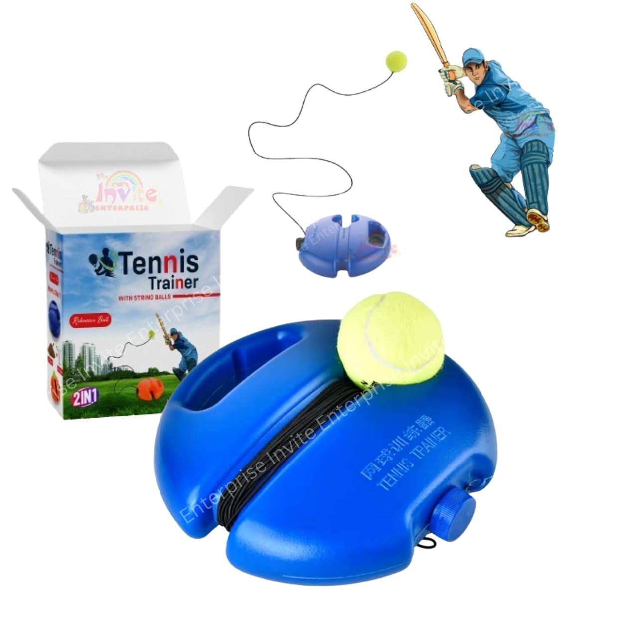 Tennis Trainer Rebound Ball with String Convenient Tennis Training Gear Tennis Practice Device Solo Tennis Training Equipment for Self-Pracitce |Tennis Practice Trainer