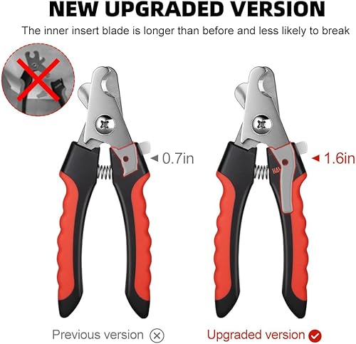 Miniatura 2 de HAWATOUR Dog Nail Clippers Professional Pet Nail Clipper  Trimmers with Safety Guard to Avoid Over Cutting Grooming Razor with Nail File for Medium