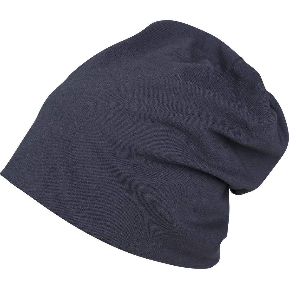 Build Your Brand Unisex Jersey Beanie Beanie Hat, Navy, Einheitsgröße