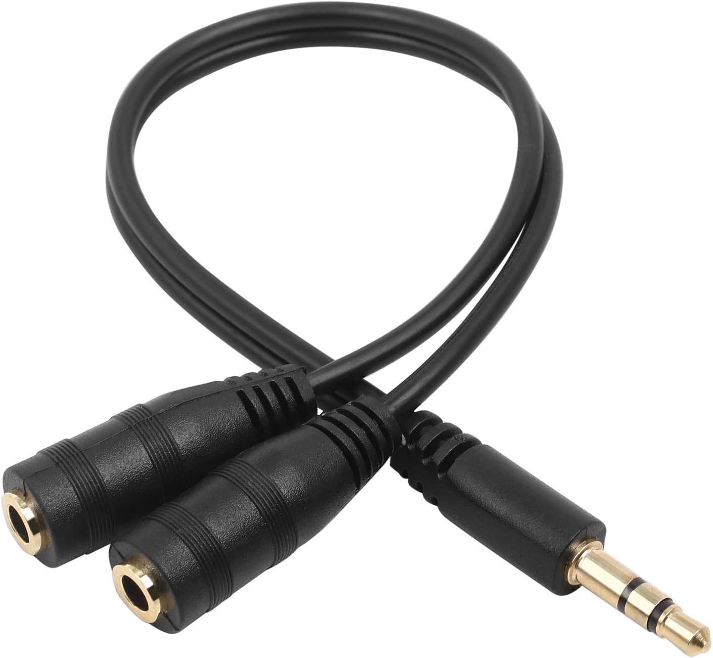 TRIXES 3.5mm Audio Headphone Splitter Cable Jack Lead Two Way