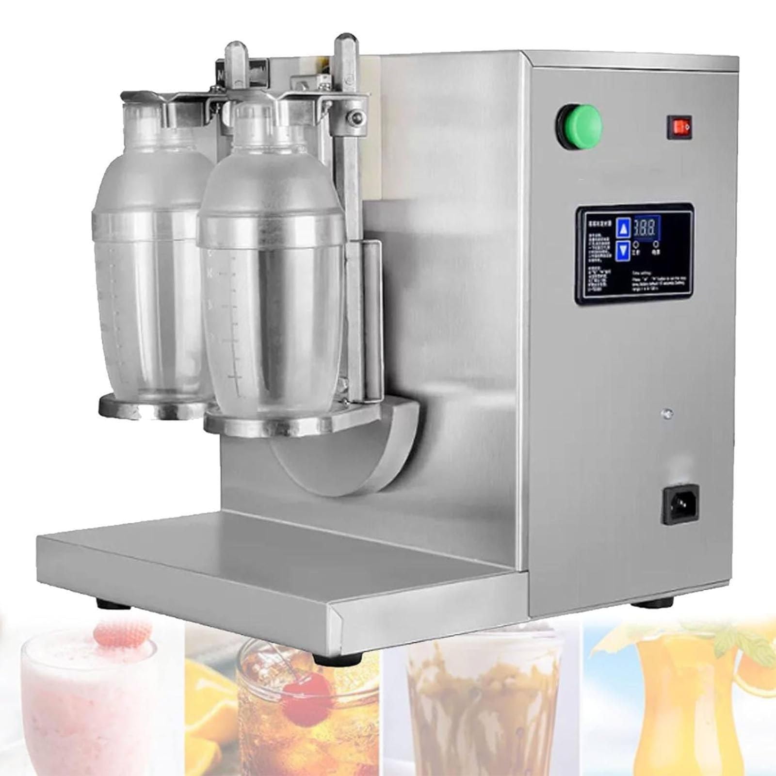 DUXMM Dual Cup Automatic Drink Shaker for Bubble Tea and Cocktails