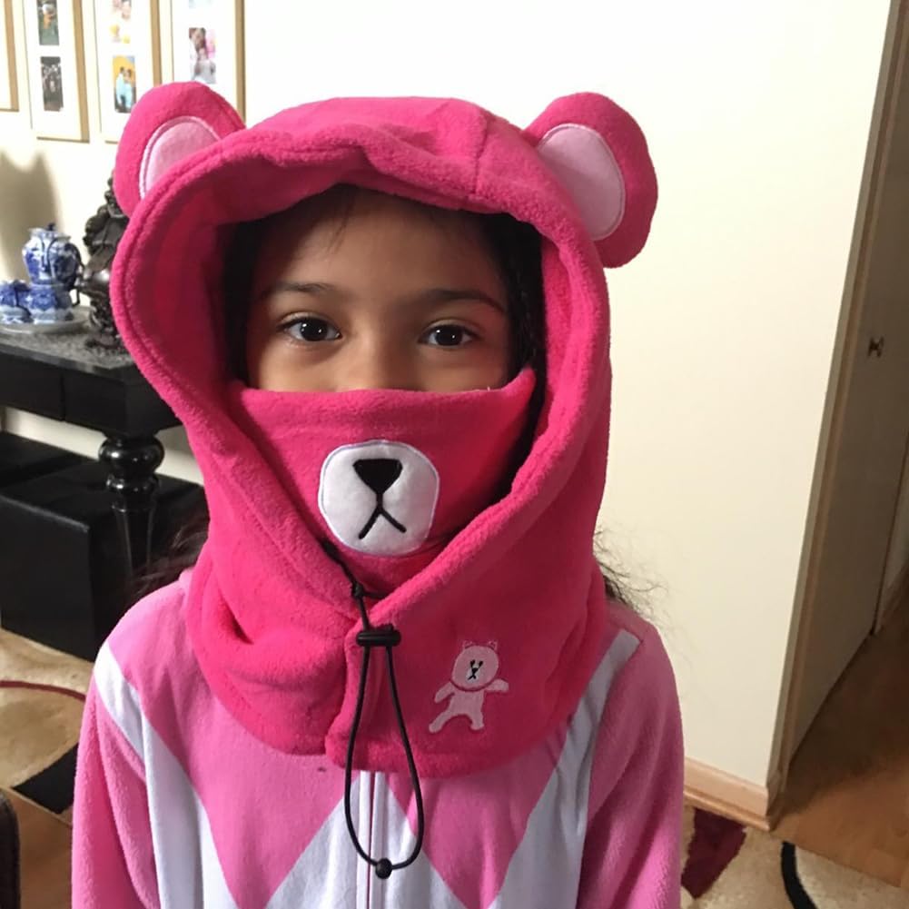 Boys Girls Winter Warm Windproof Balaclava Hat Ski Riding Face Mask Fleece Neck Warmer - Image 5