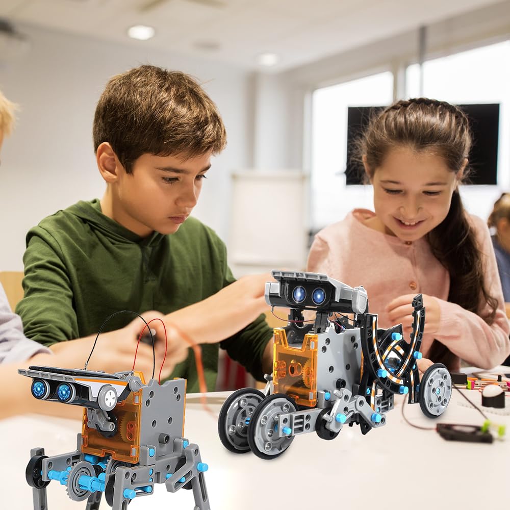 Dreamy Cubby STEM Robot Science Kit 12 w 1, zabawka solarna dla dzieci od 10 lat, 199 elementów, zabawka do budowania dla dzieci, prezent urodzinowy
