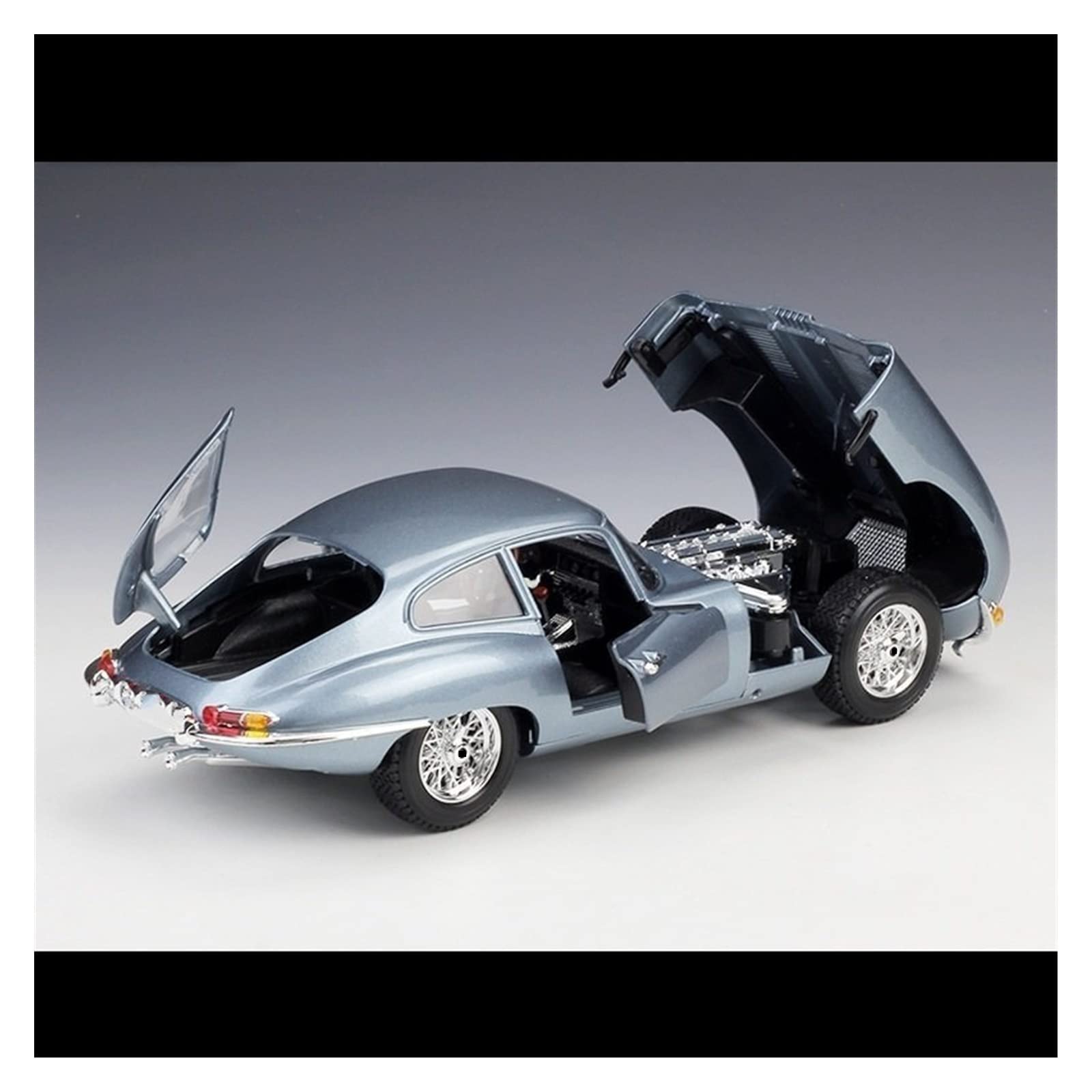 Modello in lega modello statico in metallo 1:18 per Jaguar E-Type Coupé | Modello di auto in lega