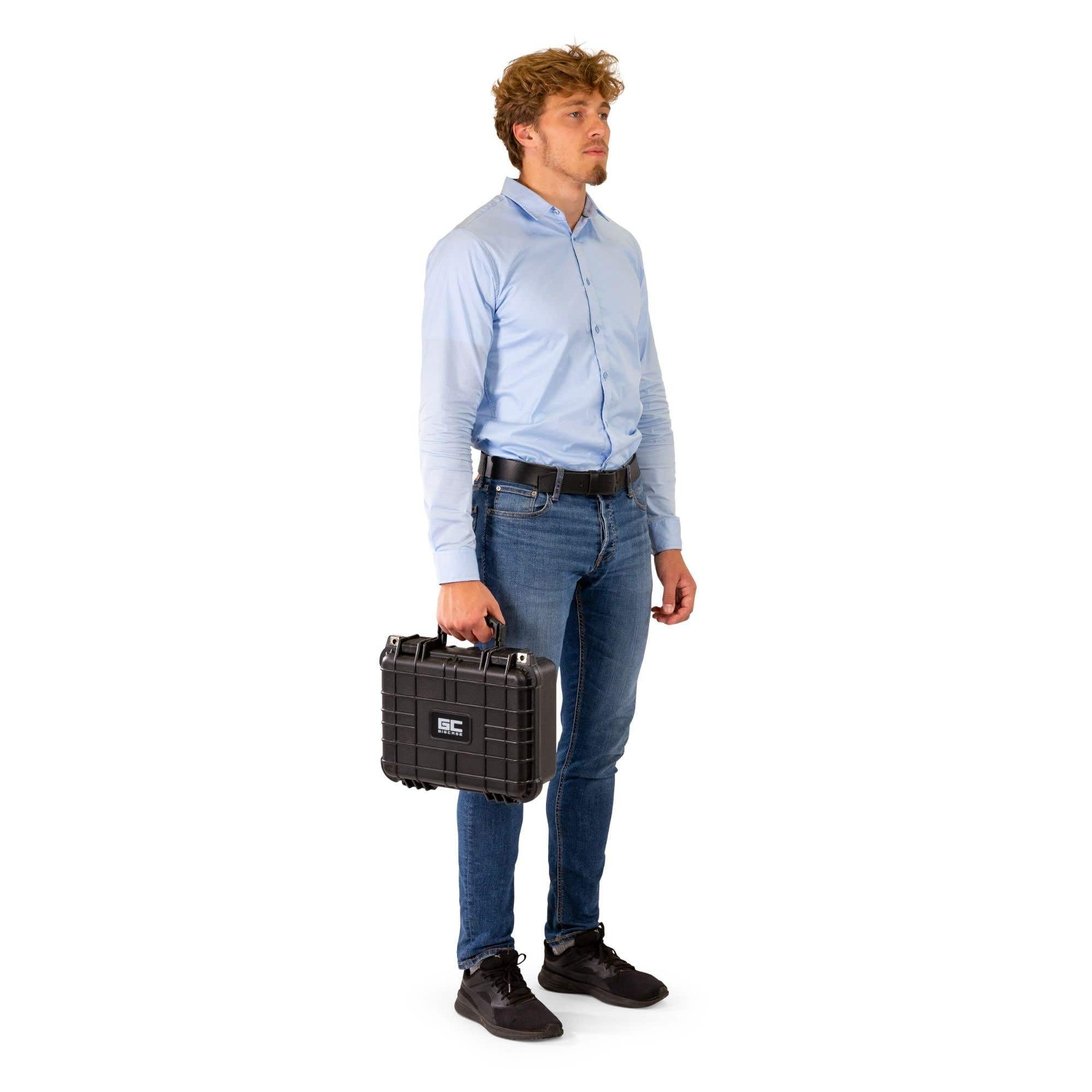 Power Dynamics GIGcase6 Maleta Rígida Impermeable con Espuma Interior para Protección Total - Estuche Universal para DJ, Fotografía, Cámaras, Equipos Electrónicos o Transporte Seguro. Color Negro